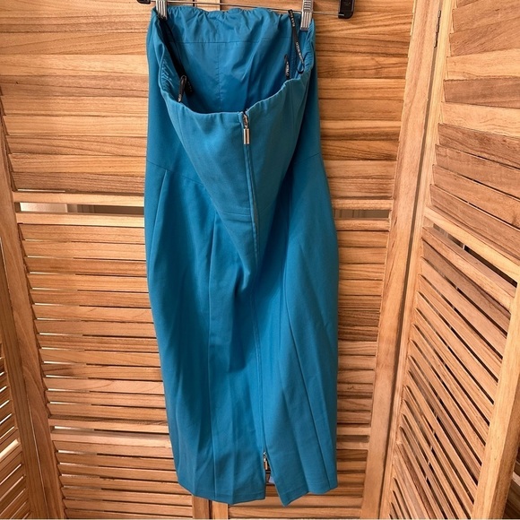 Black Halo Aqua Olsen sheath dress in blue size 12 - Picture 5 of 7
